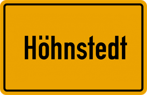 Ortsschild Höhnstedt