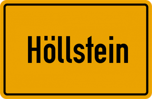 Ortsschild Höllstein