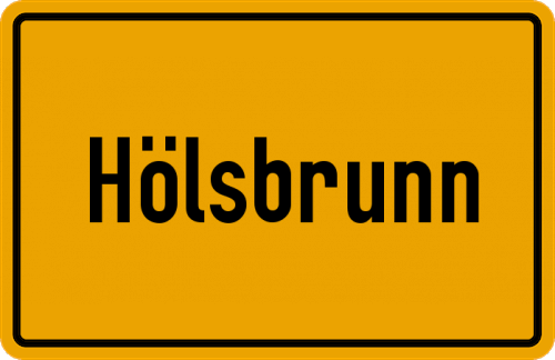 Ortsschild Hölsbrunn