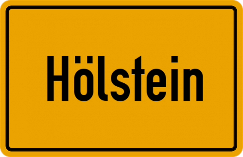 Ortsschild Hölstein