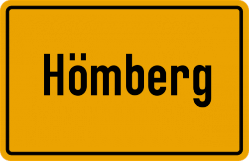 Ortsschild Hömberg