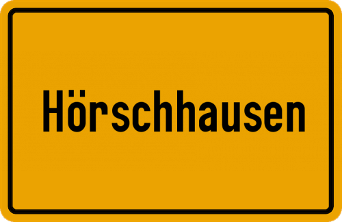 Ortsschild Hörschhausen