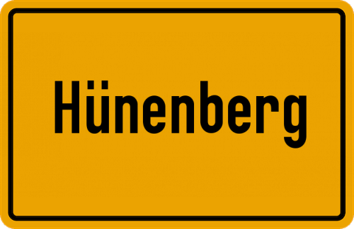 Ortsschild Hünenberg