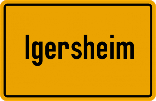 Ortsschild Igersheim