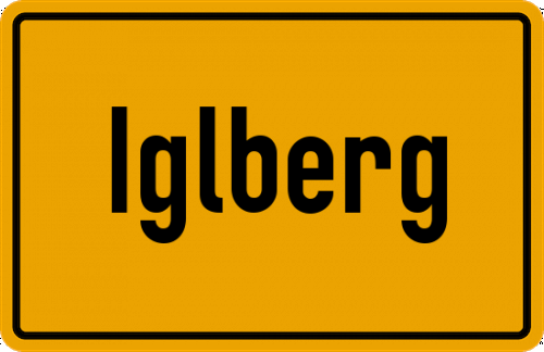 Ortsschild Iglberg
