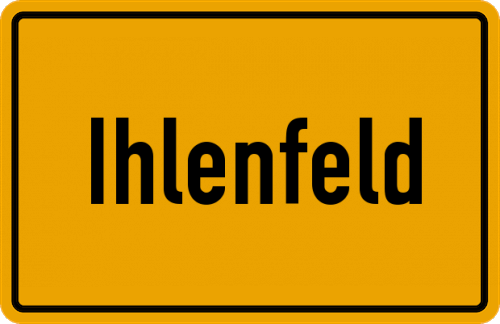 Ortsschild Ihlenfeld