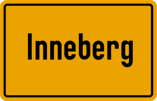 Ortsschild Inneberg