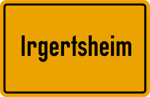 Ortsschild Irgertsheim