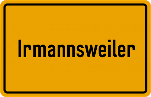 Ortsschild Irmannsweiler