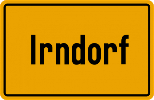 Ortsschild Irndorf