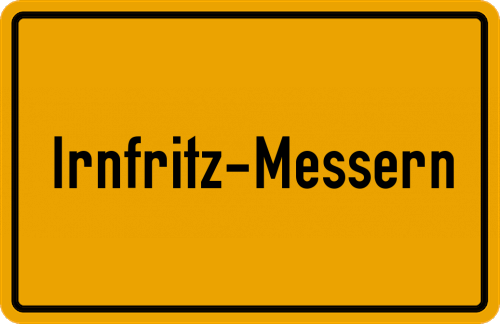 Ortsschild Irnfritz-Messern
