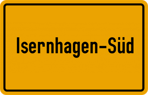 Ortsschild Isernhagen-Süd