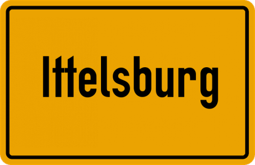Ortsschild Ittelsburg