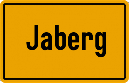 Ortsschild Jaberg