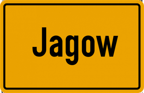 Ortsschild Jagow