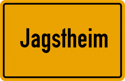 Ortsschild Jagstheim