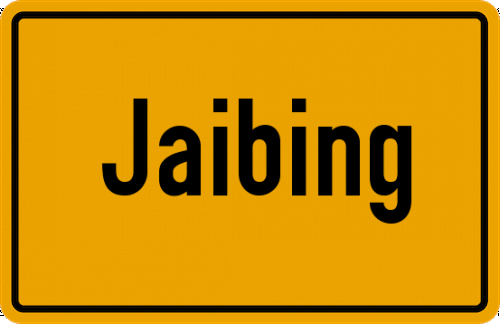 Ortsschild Jaibing, Stadt
