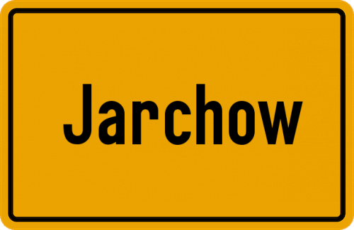 Ortsschild Jarchow
