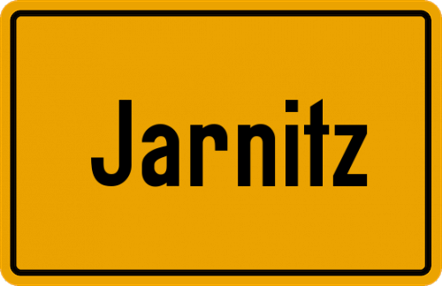 Ortsschild Jarnitz
