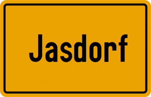 Ortsschild Jasdorf