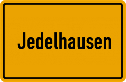 Ortsschild Jedelhausen