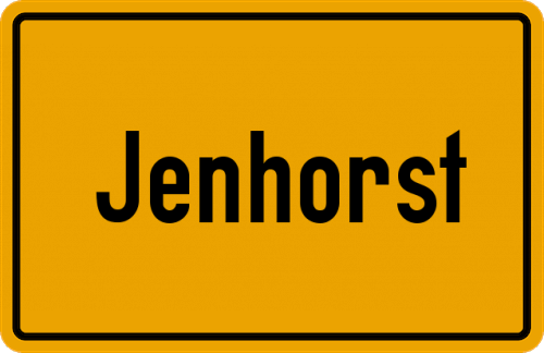 Ortsschild Jenhorst