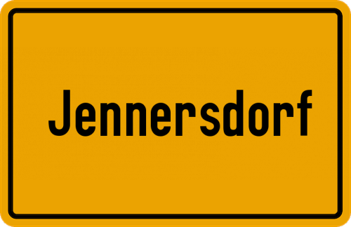 Ortsschild Jennersdorf