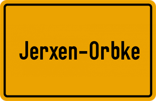 Ortsschild Jerxen-Orbke