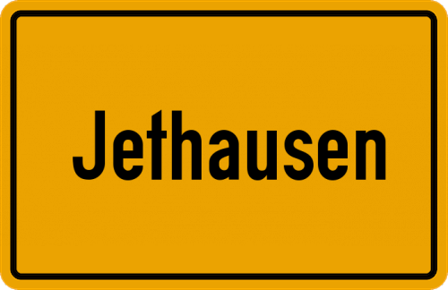 Ortsschild Jethausen