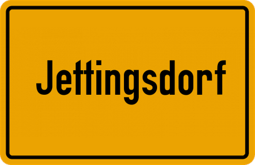Ortsschild Jettingsdorf