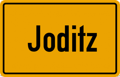 Ortsschild Joditz