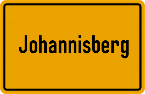 Ortsschild Johannisberg