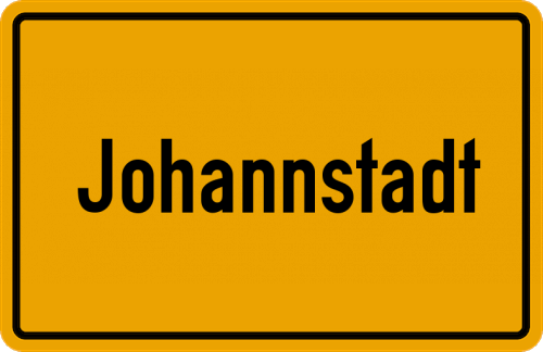 Ortsschild Johannstadt