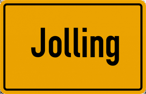 Ortsschild Jolling, Oberbayern