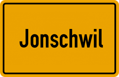 Ortsschild Jonschwil