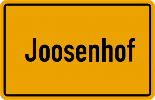 Ortsschild Joosenhof