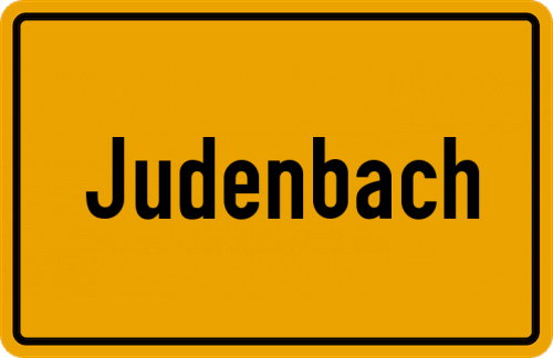 Ortsschild Judenbach