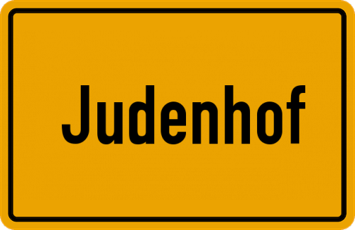 Ortsschild Judenhof