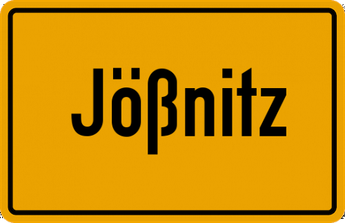 Ortsschild Jößnitz