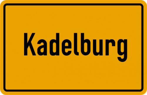 Ortsschild Kadelburg