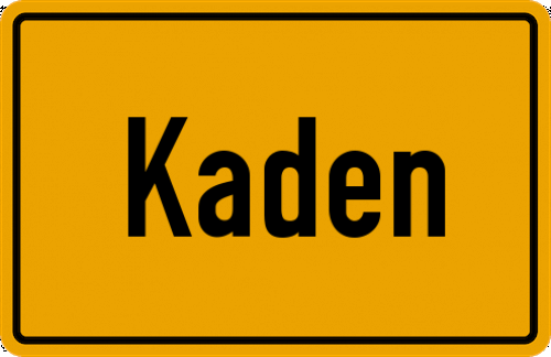 Ortsschild Kaden, Westerwald