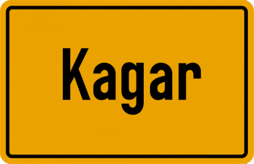 Ortsschild Kagar