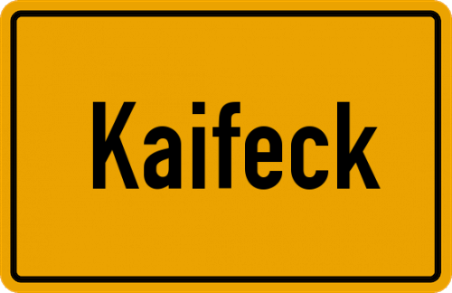 Ortsschild Kaifeck