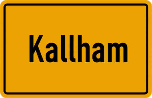 Ortsschild Kallham