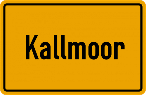 Ortsschild Kallmoor, Nordheide