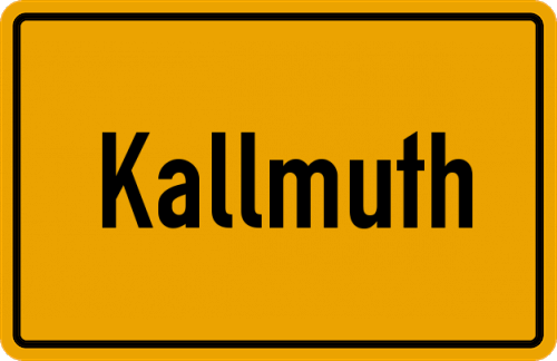 Ortsschild Kallmuth