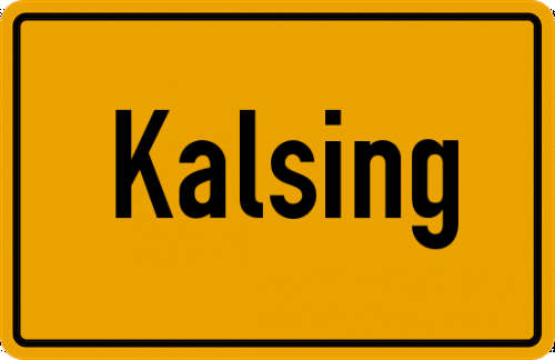 Ortsschild Kalsing