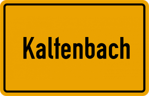 Ortsschild Kaltenbach