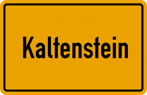 Ortsschild Kaltenstein