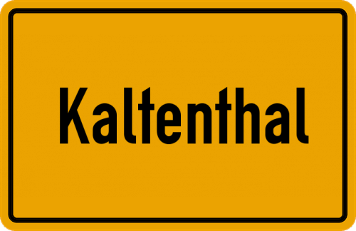 Ortsschild Kaltenthal